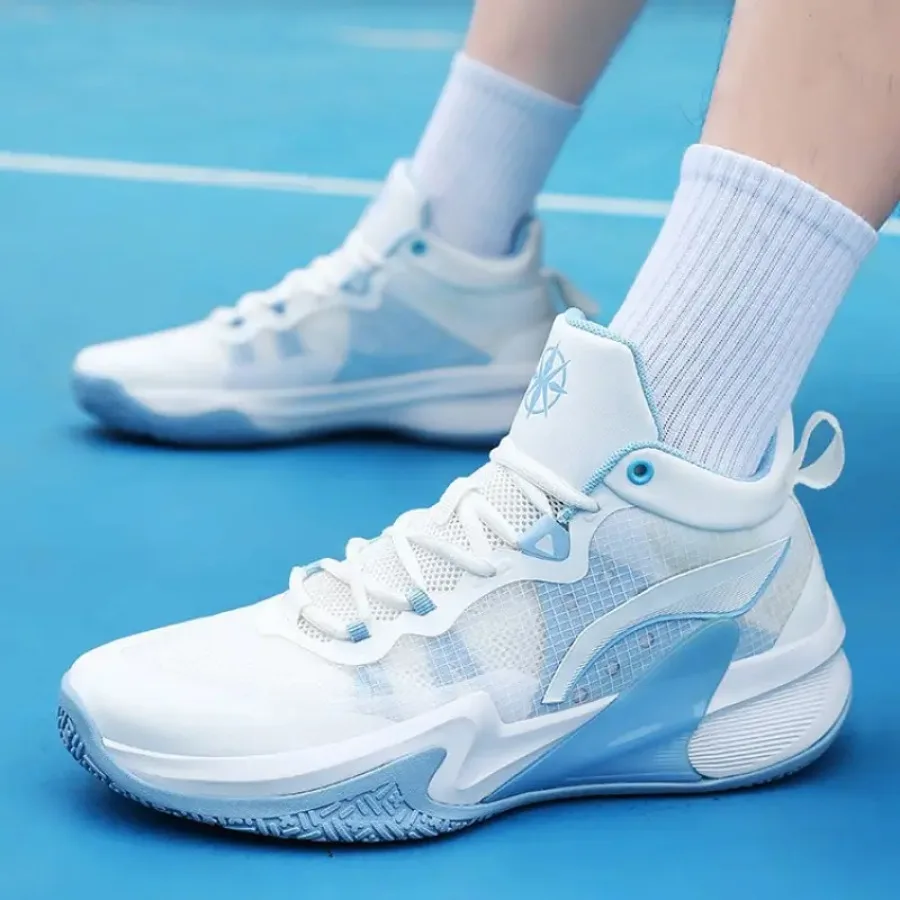 

[Sneakers] Lightweight And Comfortable Men'S Basketball Shoes with Breathable Mesh Lace-Up Design Non-Slip Features And Shock A