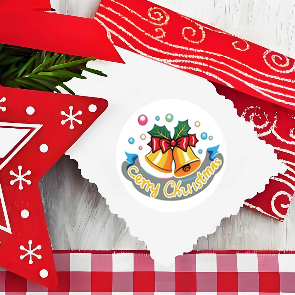 50-500pcs Santa Claus Tree Paper Label Cartoon Merry Christmas Sticker New Year Cute Snowman Stationery Stickers For Kids Gift
