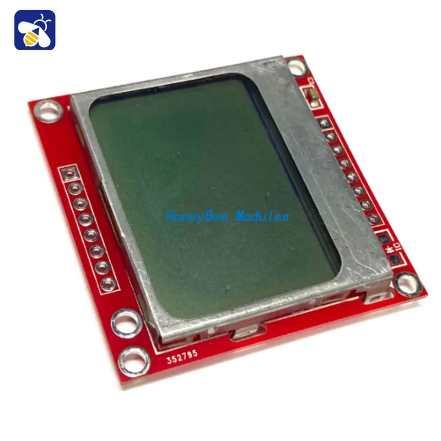 Nokia 5110 LCD Red Screen Nokia LCD Module Red PCB Display