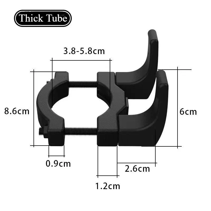 Gancho de ponta dupla para bicicleta elétrica, motocicleta, saco de compras frontal, acessórios de modificação de equitação