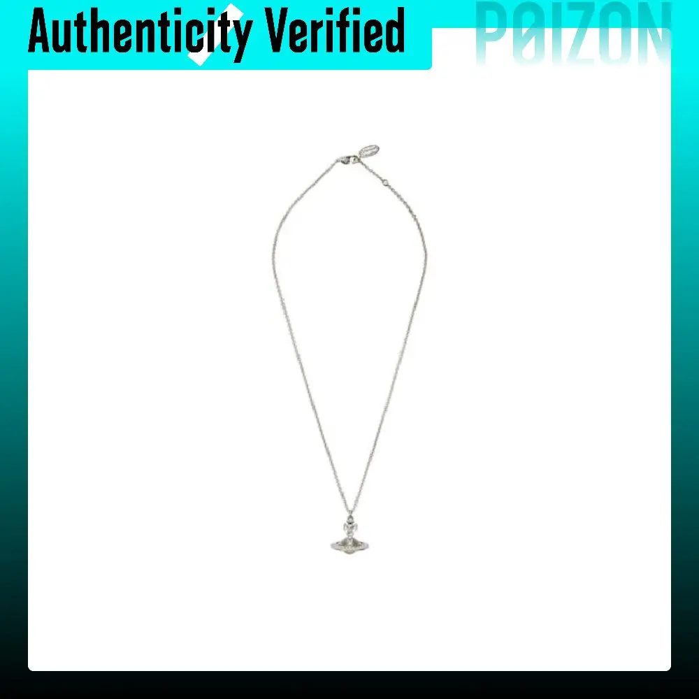 Vivienne Westwood Embossed Saturn Collection Necklaces Unisex Silver 1250961048-002