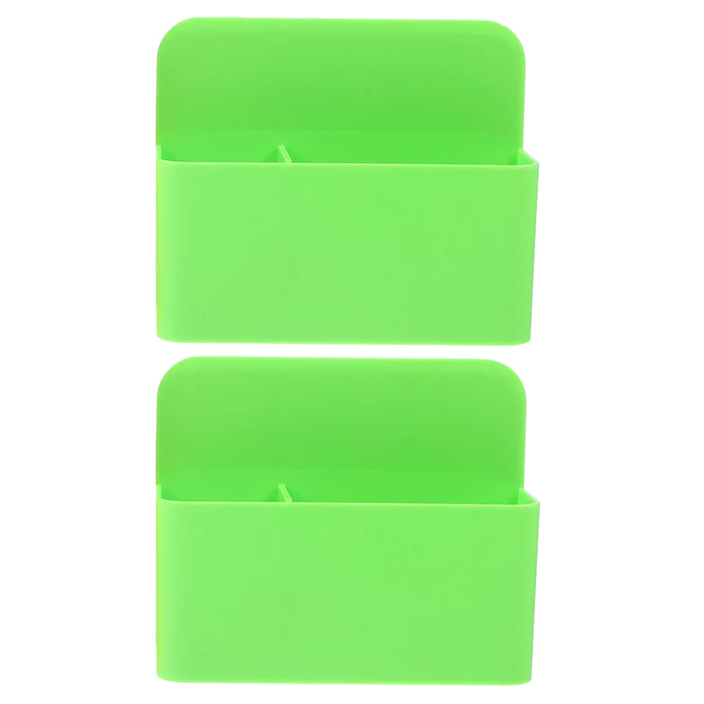 

2pcs Magnetic Pen Holders Strong Magnet Scratch Resistant Whiteboard Marker Organizer Storage Box For Office Home Use