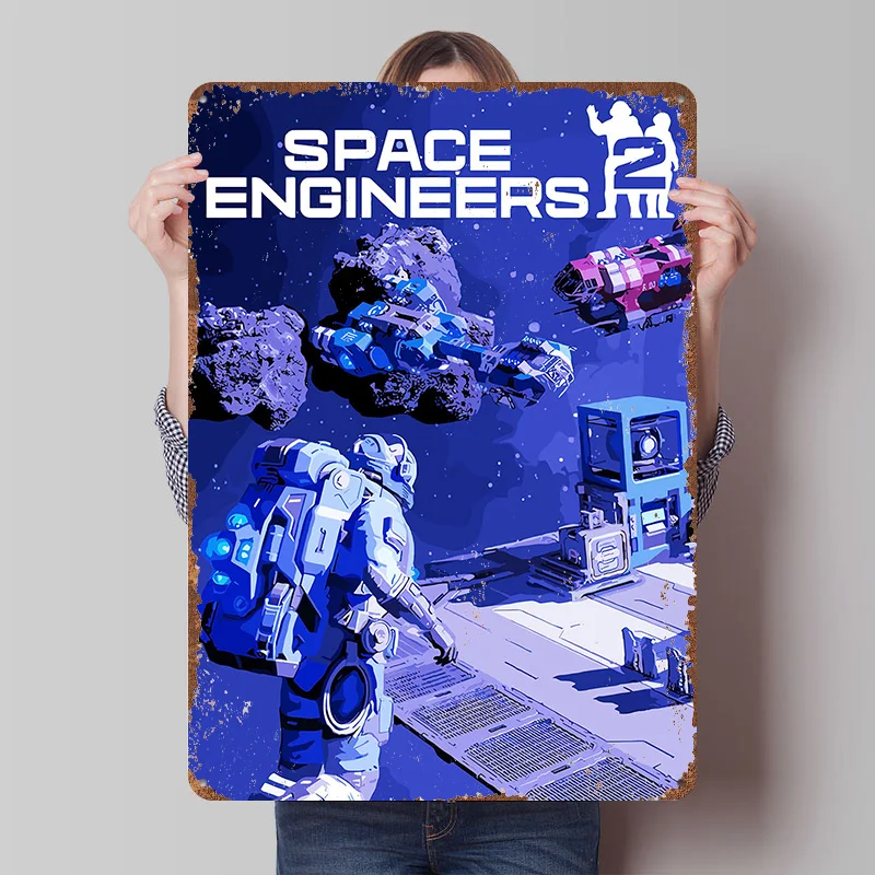 Space Engineers 2 Game Cover A - Retro Poster Gaming review and price