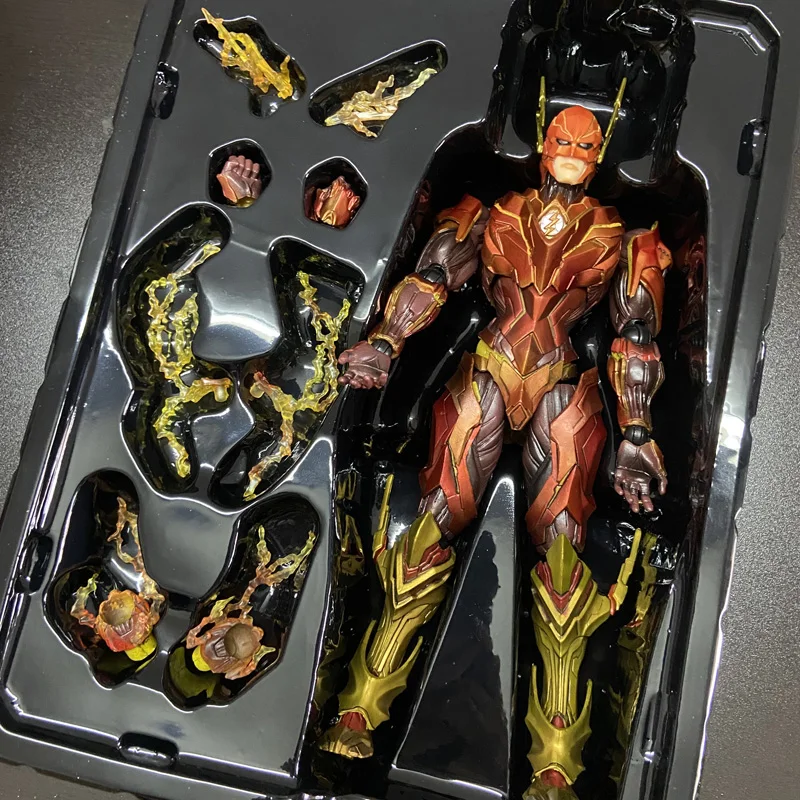 Play Arts DC Justice League The Flash Action Figure Alta Qualidade PVC Modelo Colecionável Brinquedo Presentes de Aniversário