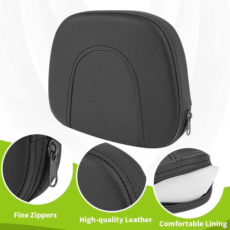 Motorcycle Backrest Sissy Bar Cushion Pad PU Leather AccessoriesFor Harley Honda Yamaha Suzuki Kawasaki Bobber Chopper Touring