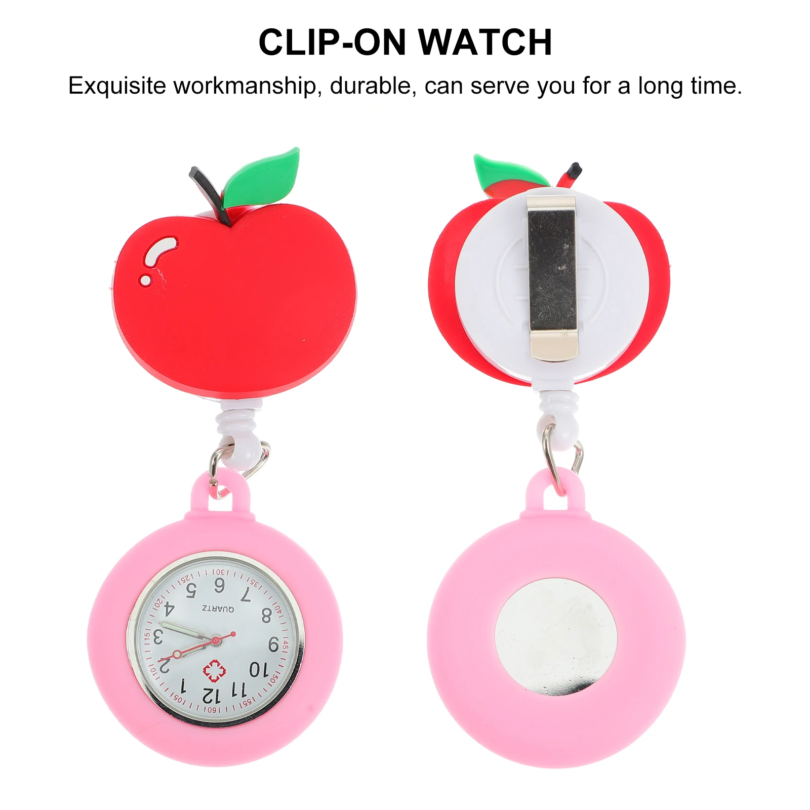 

Medical Hanging Watch Digital Electronic Waterproof Cartoon Glowing Lovely Nurse Silicone Glass Durable Stretchable