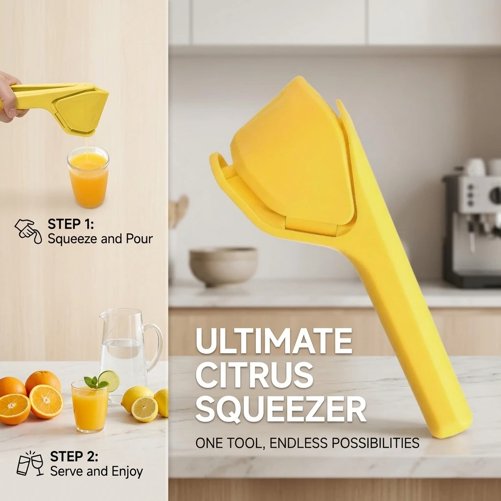Manual Lemon Juicer Multi-Functional Household Small Clamp Juicer for Citrus Lemons Oranges Efficient Kitchen Tool