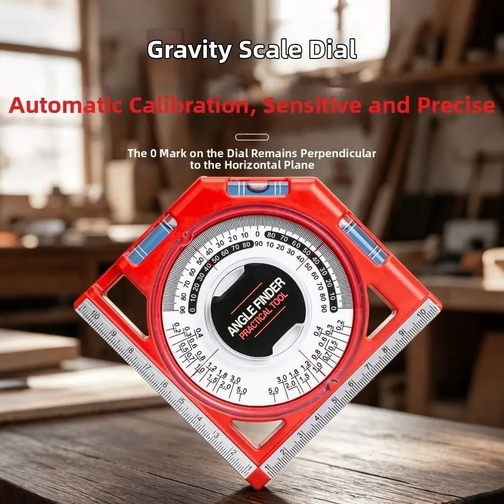 Multi-function Level Bubble Angle Finder Powerful Magnet Clear Scale Dial Inclinometer Slope Scale Portable Protractor Surveying