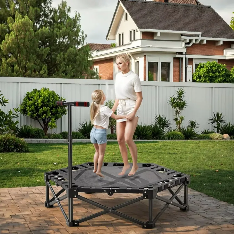 

Silent Foldable Aluminum Alloy Indoor Trampoline Safe Stable For Home And Outdoor Fitness Sports