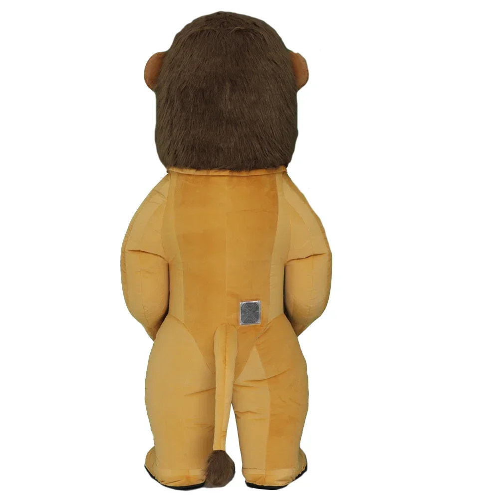New Inflatable Cartoon Lion Costume Mascot Adult Walk Entertainment Halloween Party Inflatable Character Cosplay Set No Battery
