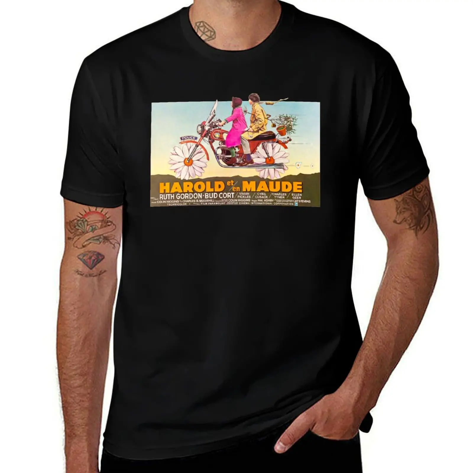 Harold and Maude Vintage Poster T-Shirt Industrial Work Tee Shirt T-Shirt