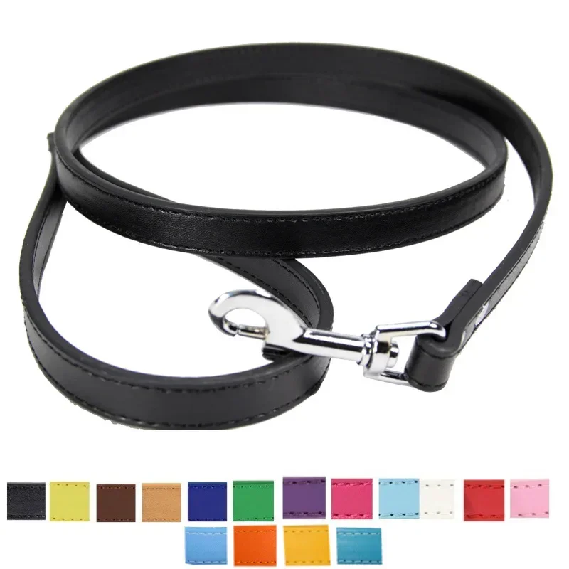 Leder Katze Hund Leinen Bunte Puppy Wandern Leinen Harness Kragen Blei Seil Für Small Medium Large Hunde Pet Liefert 1,2 M