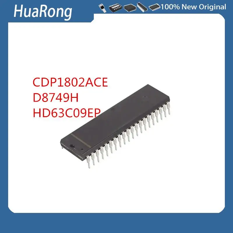 5Pcs/Lot   CDP1802ACE CDP1802   D8749H   HD63C09EP DIP-40