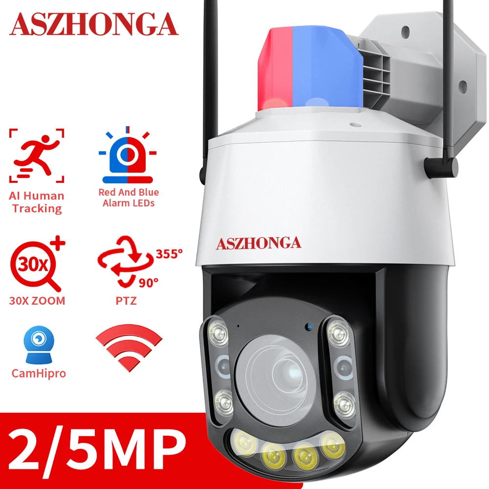 

5MP 2MP Wireless WIFI Security IP Network Camera 30X Zoom HD PTZ Outdoor Home Surveillance Cam CCTV Full Color Night Vision