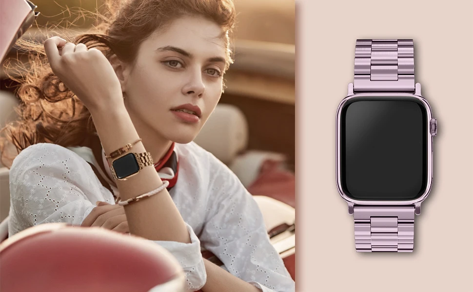 Stainless Steel Titanium Alloy Strap For Apple Watch Band Ultra 4 349mm 44mm 45mm 46mm 41mm Bracelet iwatch Series 8/9/10/11/12