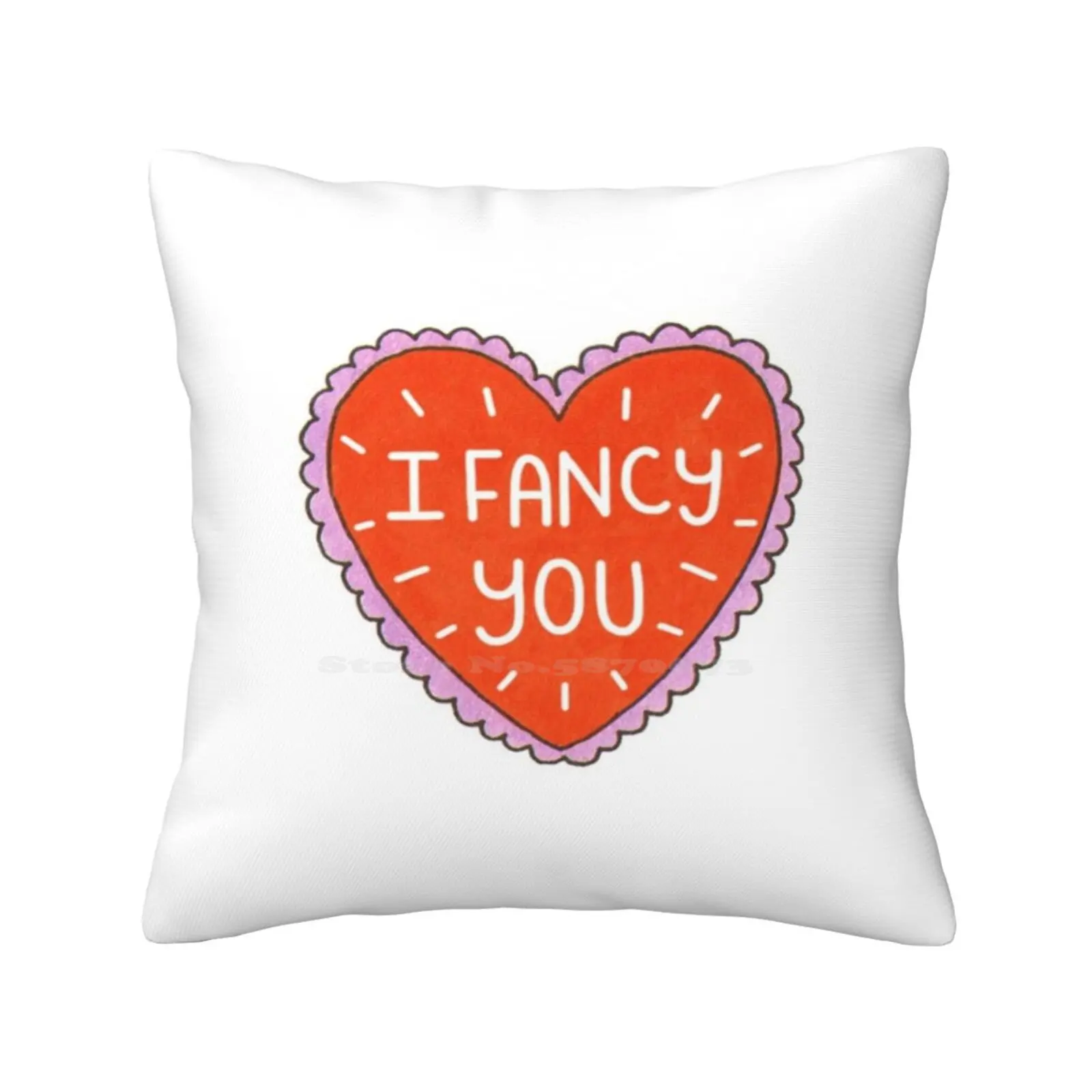 I Fancy You Pillows Case Bedroom Home Decoration I Love You I Fancy You Red Lovely Hearts Happy Valentines Day Song Lyrics