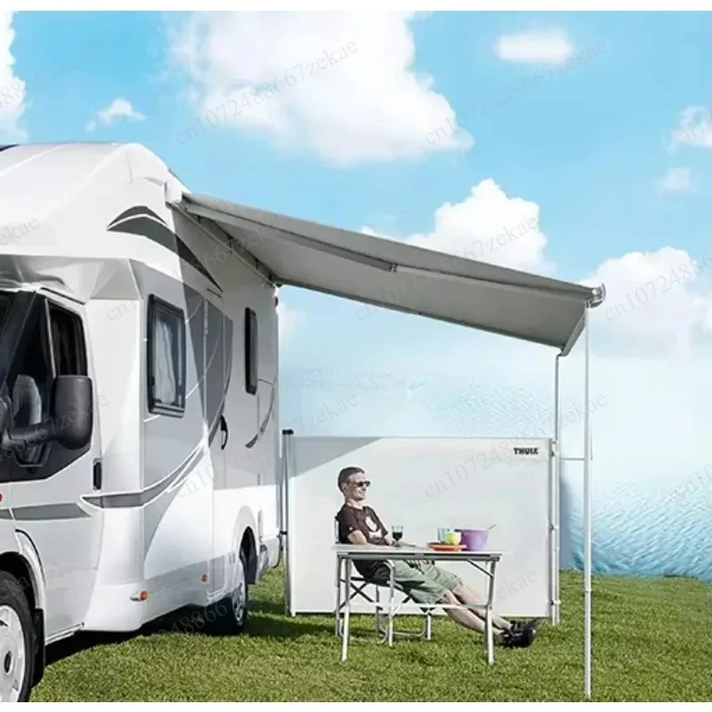 2M 3M RV Side Canopy With Aluminum Frame Manual Electric Optional Custom Size