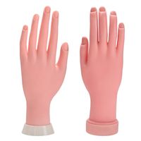 Bendable Diy Prosthetic Kits Soft Removable Acrylic Mannequin Plastic Art Training Model Hand Finger Silicone Practice Tool Nail