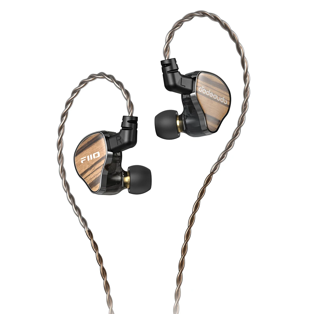 FiiO JH13 Hybrid HiFi IEMs – 1DD + 2BA Drivers, słuchawki audiofilskie z drewnianą obudową i odłączanym kablem 0,78 mm 2-pin — zdjęcie produktu 7