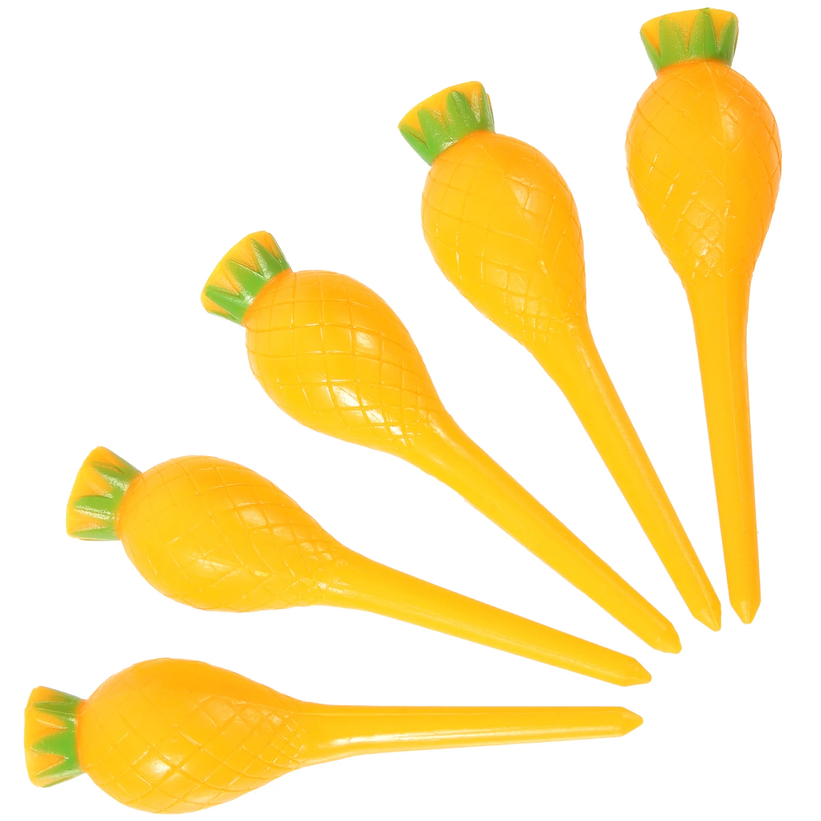 5 Pcs Golf Tee Construction Pegs Professional Tees Clubs Course Equipment Ball Spikes Replaceable Plastic Small