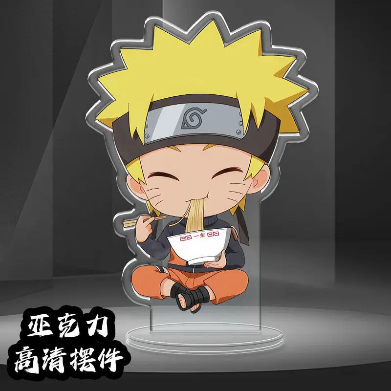 ناروتو أنيمي الطرفية حامل الدمى ناروتو ميناتو كاكاشي ساسوكي هيناتا ساكورا نموذج ثنائي الأبعاد اللعب حامل الوقوف