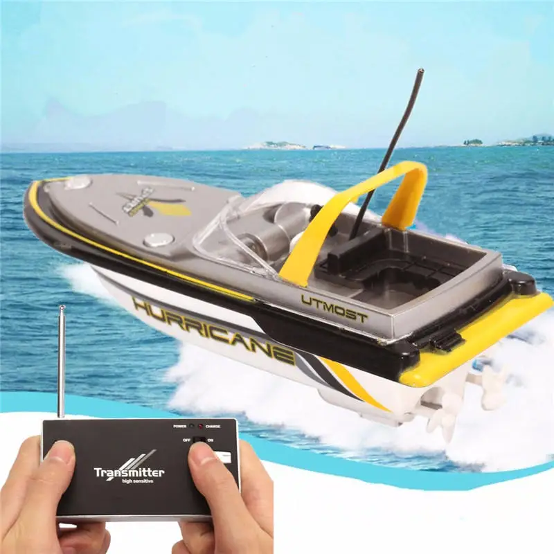 Mini Simulation Remote Control Boat Submarine Model Wireless Charging Speedboat Children's Toys