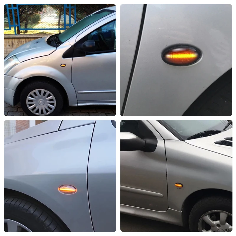 2Pcs LED Side Marker Light For Peugeot 107 1007 108 206 301 307 407 Expert Citroen C1 C2 C3 C4 C5 C6 Jumpy Replace OEM 632570 view 5