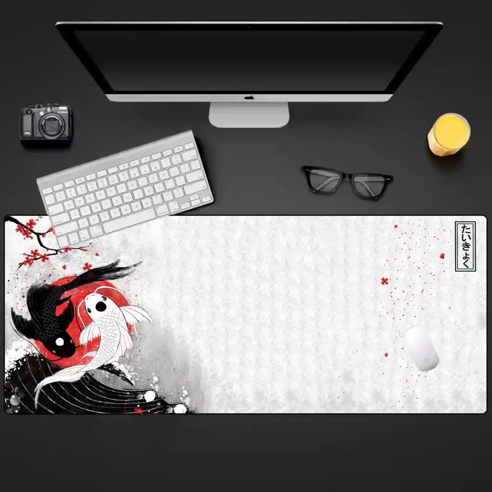Tai Chi Fisch, Ink Tech Maus Tischset Schlafzimmer Lernen Tastatur Zubehör Spielmatte Mousepad Pad