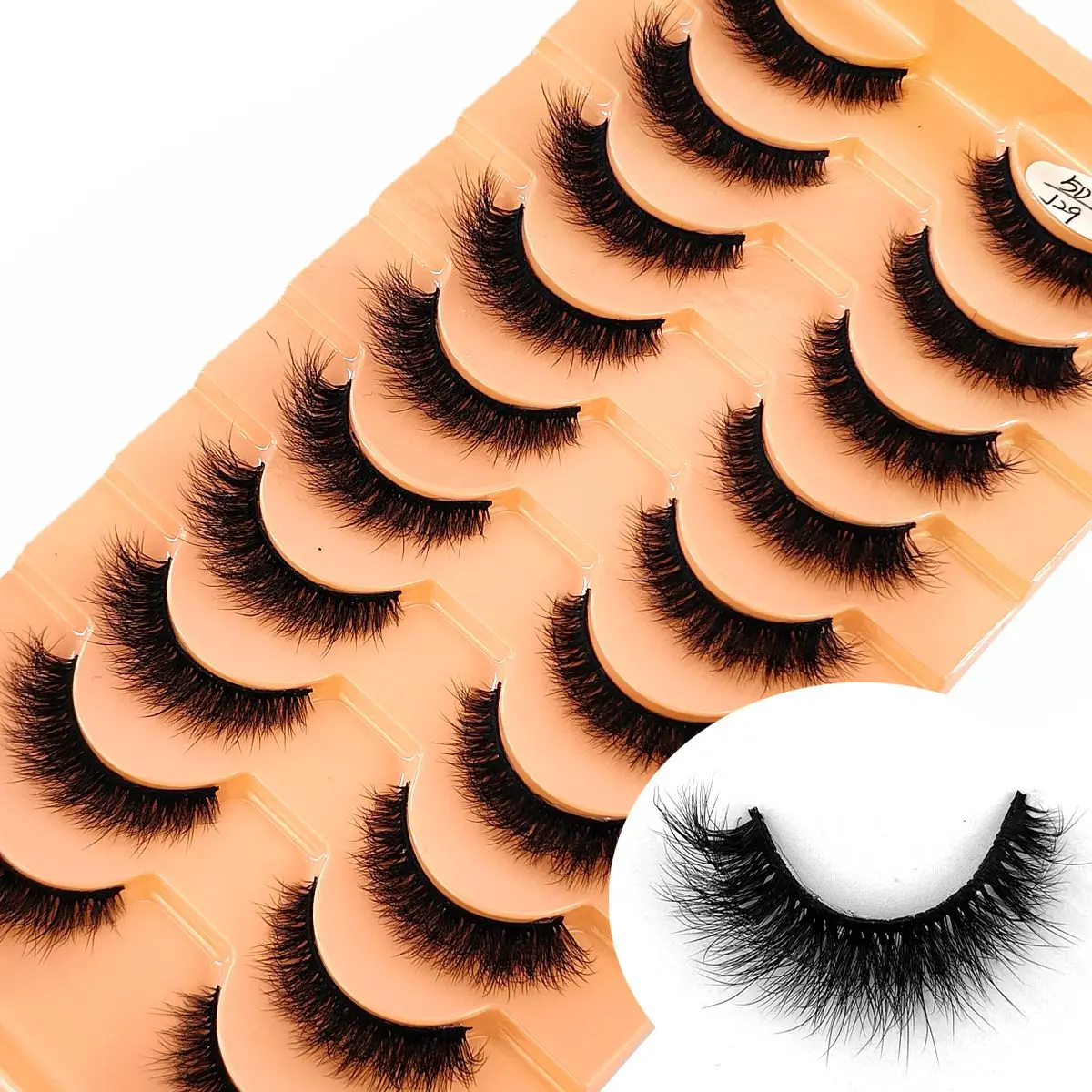 HBZGTLAD New 10 Pairs Natural False Eyelashes Fake Lashes Long Makeup 3d Mink Lashes Extension Eyelash Mink Eyelashes for Beauty