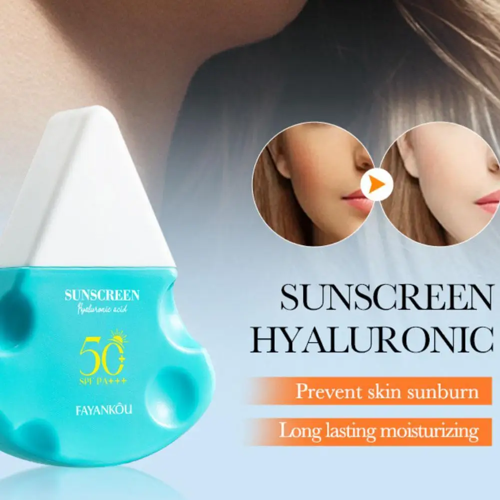 

FAYANKOU Hyaluronic Acid Face Body Sunscreen SPF50+ PA+++ UVA UVB Protection Long Effect Blocking UVB Sunburn And Aging