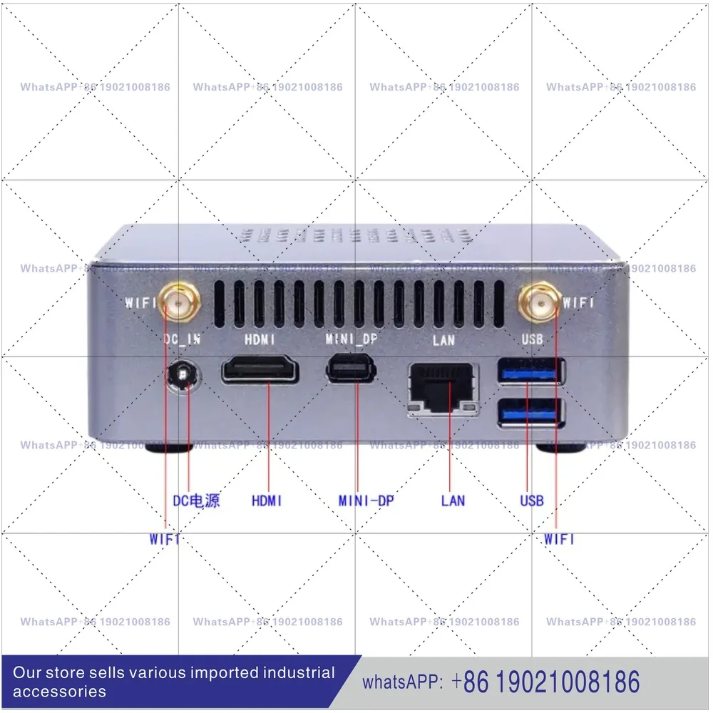 NUC host mini industrial control computer integrated with high-performance I3I5I7 supporting 4K CPU