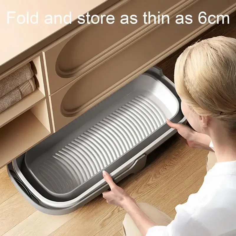 حوض مياه قابل للطي لوازم التخييم دلو بلاستيكي مغسلة للقدم سبا حمام الصيد غسيل السيارات الأدوات المنزلية الملحقات-P