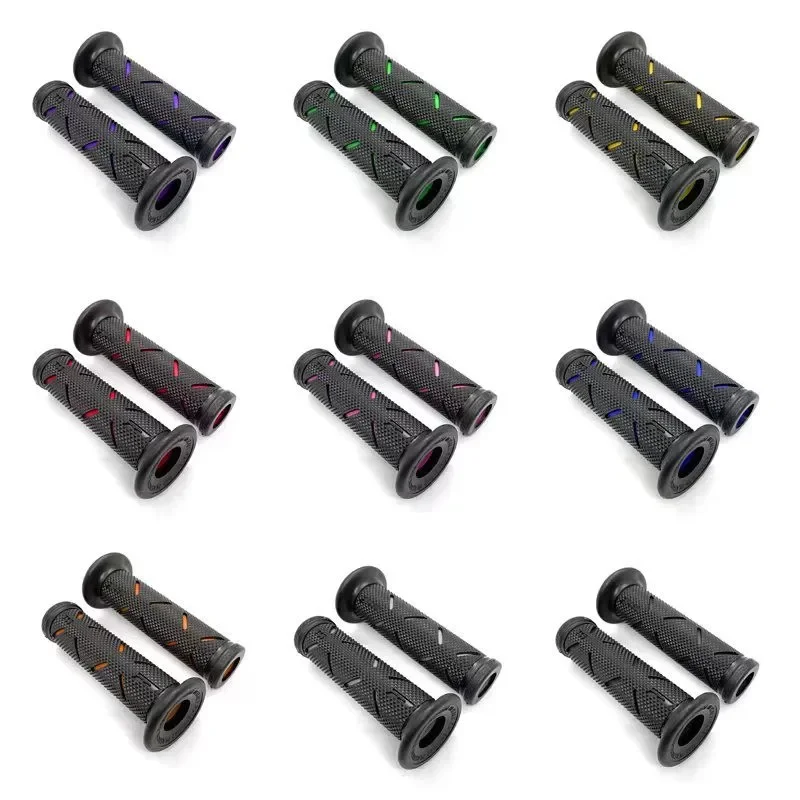 A Pair Motorcycle Handlebar Grip 7/8\'\' 22MM Universal Motorbike Modification Accessories Moto Handles for Honda Suzuki Ducati