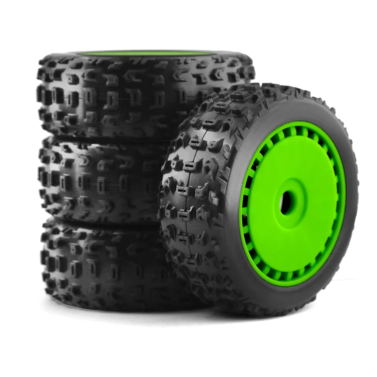 4pcs 116mm 1/8 RC Off-Road Buggy Tires Wheel 17mm Hex for ARRMA Trxs Redcat Team Losi Kyosho VRX HPI WR8 HSP Hobao 1:8 RC Car