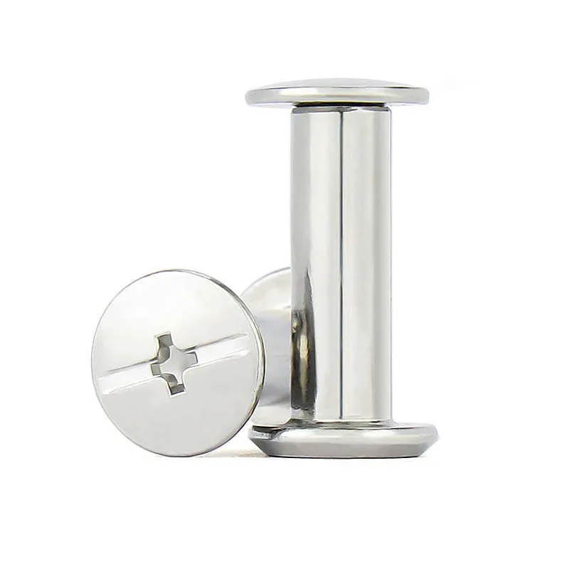 M3 m4 m5 m6 304 a2 aço inoxidável saco de couro cinto foto scrapbook álbum livro pós parafuso ligação chicago parafuso prego rebite parafuso