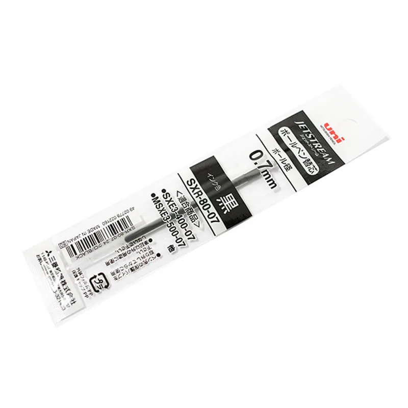 4pcs Uni SXR-80-07/05 Refills for MSXE5-1000-07/0.5 Ballpoint Pen 4 colors Excellent smoothness in writing