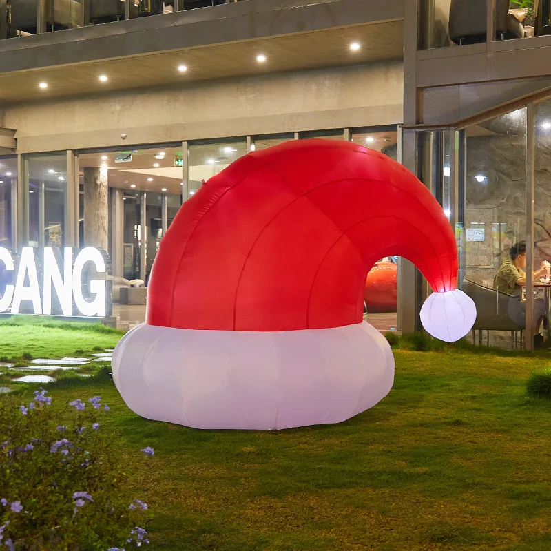 Christmas Inflatable Model,climbing Wall Santa Claus Glowing Inflatable Model, Outdoor Garden Scene Decoration Hanging Ornaments view 4