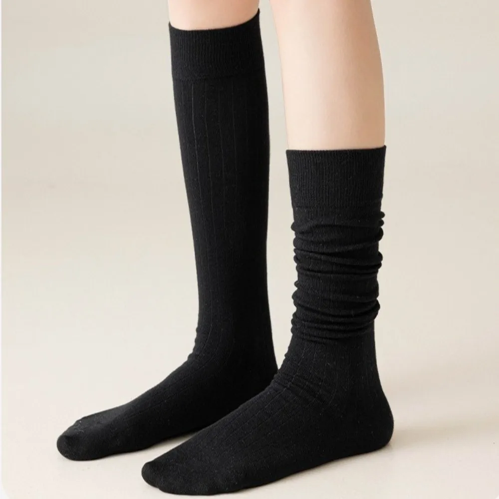 أزياء بلون لوليتا الجوارب تنفس رشاقته محبوك تدفئة الساق جوارب الشتاء الدافئة التمهيد