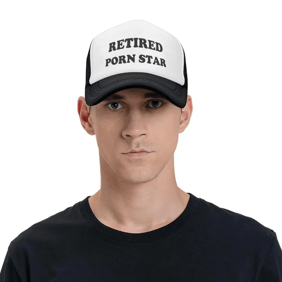 Retired-Porn-Star-Hat Gag Trucker Hat Funny Silly Hats for  display picture 1