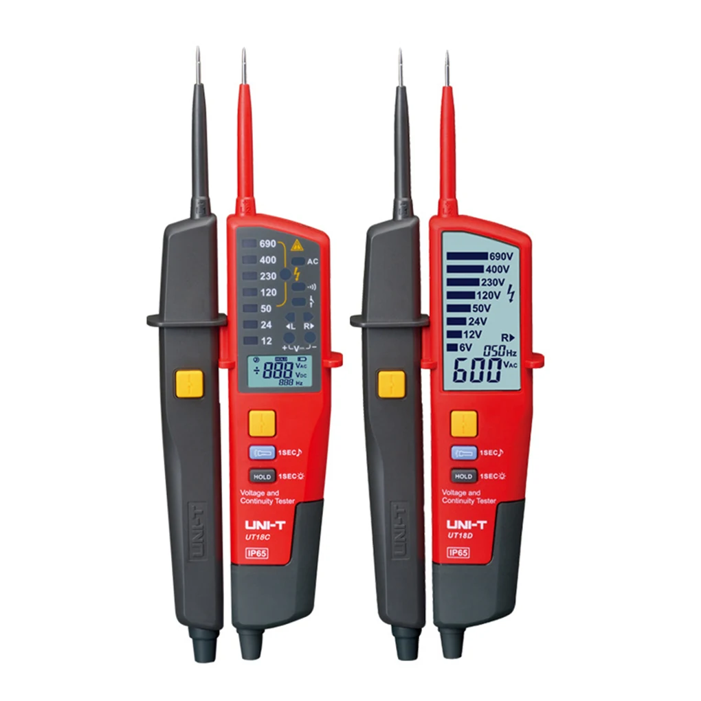 UNI-T UT18D Voltage Tester Probe Volt Indicator Meter Phase Sequence Continuity Voltage Detector Digital Multimeter