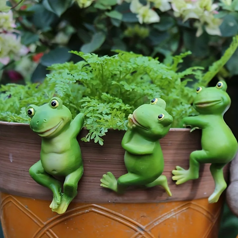 garden decoration courtyard gardening bonsai ornaments garden small ornaments creative cartoon small animal frog ornaments