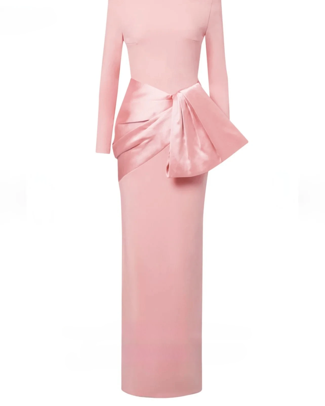 SoDigne Elegante rosa Abendkleider, schulterfrei, volle Ärmel, Schlitz, Partykleid, Meerjungfrau, formelle Abendkleider, individuell gestaltet