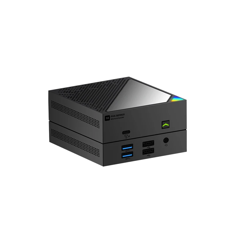 AMD Rayen R7 7840U R5 6600U Mini PC HD DP 2 * LAN 2.5G Type-C Win11 Pocket Office/Home Computer 16G LPDDR5 6400MHz Wifi6 BT5.2