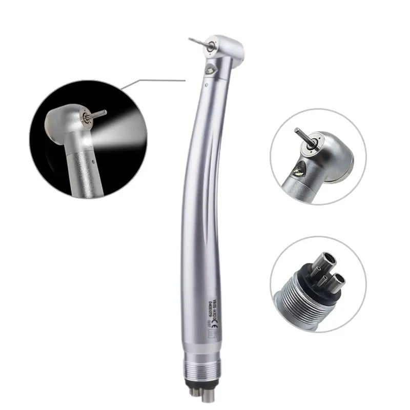 NSK-LED Alta Velocidade Handpiece Dental com Luzes, E-Generator, Torque Padrão Integrado, Botão de Cabeça, 3 Spray De Água, 2 Buracos, 4 Buracos