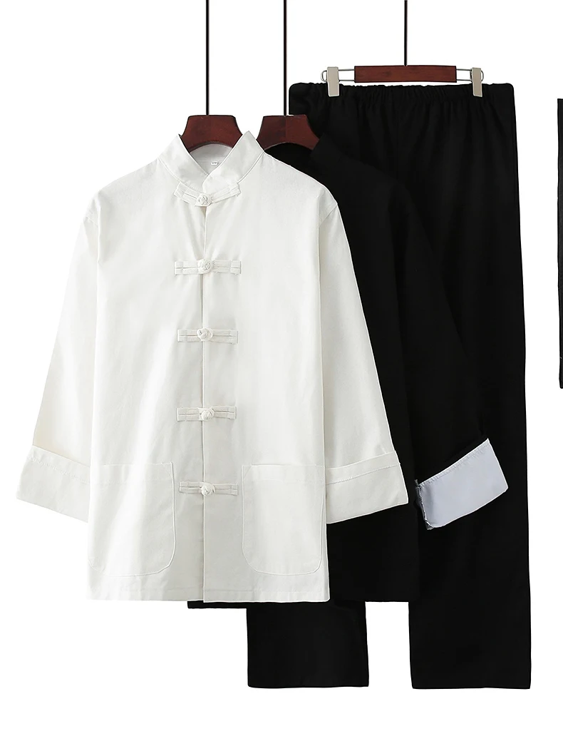 Ip Man Wing Chun Kung Fu Uniform, Chinese Style Linen Cotton Tang Suit for Taekwondo & Traditional Martial Arts Practice - Image 3