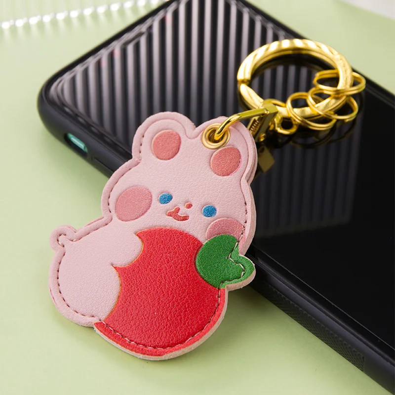 Cute Panda Cartoon Access Control Card Set Keychain Pendant Creative Rabbit IC Community Induction Elevator Card Protection Set