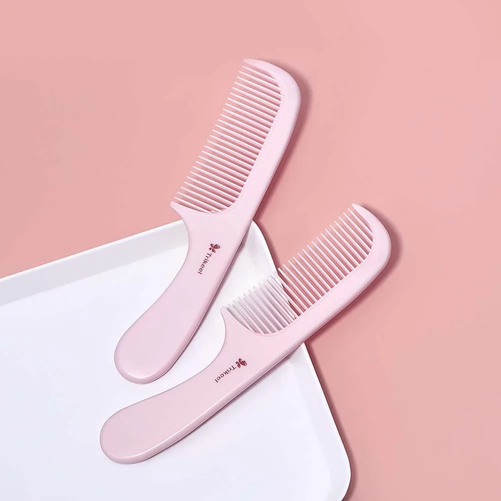

Scalp Massage Wide Tooth Comb Hairdressing Wet Dry Use Pink Hair Brush Hair Styling Tool Salon Dyeing Fine Tooth Hair Combs