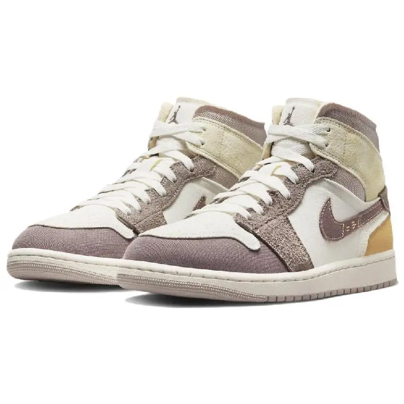 Nike-jordan ar 1 mid se tênis, "taupe haze", dm9652-102