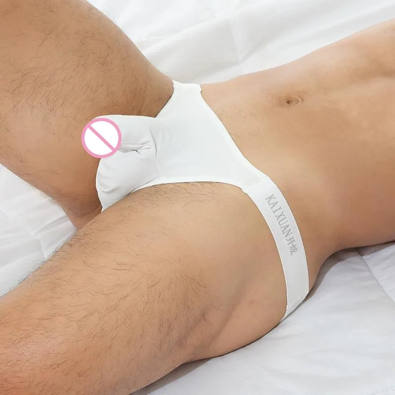 

Hot Men's Sexy Bikini Hombre Lingerie Bullet Separation Soft Man Slip Beachwear Briefs Panties Low-rise Male Underwear Wholesale