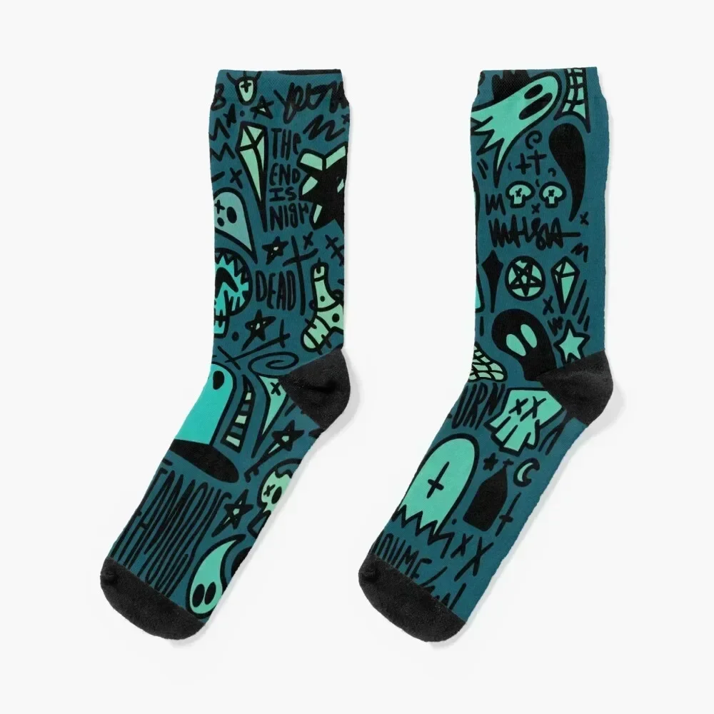 Flash Sheet 2 Socks colored floor gift anime Socks Men's Women's